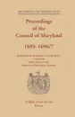 Proceedings of the Council of Maryland, 1693-1696/7 - William Hand Browne