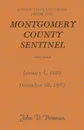 Guide to Selections from the Montgomery County Sentinel, Maryland, January 1, 1888 - December 30, 1892 - John D. Bowman