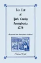 Tax List of York County, Pennsylvania 1779 - F. Edward Wright