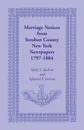 Marriage Notices from Steuben County, New York, Newspapers 1797-1884 - Mary S. Jackson, Edward F. Jackson