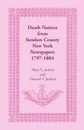 Death Notices from Steuben County, New York Newspapers, 1797-1884 - Mary S. Jackson, Edward F. Jackson