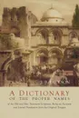 A Dictionary of Scripture Proper Names - J. B. Jackson