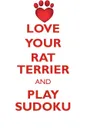 LOVE YOUR RAT TERRIER AND PLAY SUDOKU RAT TERRIER SUDOKU LEVEL 1 of 15 - Loving Puzzles
