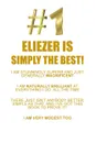 ELIEZER IS SIMPLY THE BEST AFFIRMATIONS WORKBOOK Positive Affirmations Workbook Includes. Mentoring Questions, Guidance, Supporting You - Affirmations World