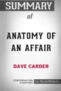 Summary of Anatomy of an Affair by Dave Carder. Conversation Starters - BookHabits