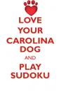 LOVE YOUR CAROLINA DOG AND PLAY SUDOKU CAROLINA DOG SUDOKU LEVEL 1 of 15 - Loving Puzzles