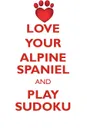 LOVE YOUR ALPINE SPANIEL AND PLAY SUDOKU ALPINE SPANIEL SUDOKU LEVEL 1 of 15 - Loving Puzzles
