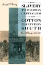 From Slavery to Agrarian Capitalism in the Cotton Plantation South. Central Georgia, 1800-1880 - Joseph P. Reidy, University of North Carolina Press