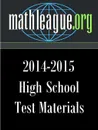 High School Test Materials 2014-2015 - Tim Sanders