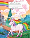 Primary Story Journal. Rainbow Unicorn, Handwriting Practice Paper - Young Dreamers Press