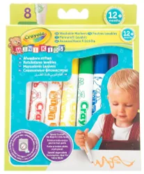 Набор состоит из восьми фломастеров ярких цветов. Стержень фломастера имеет закругленную форму, делая его безопасным для  ...
