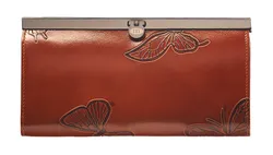 Цвет: коричневый, Материал: Натуральная кожа, Тип застежки: Рамочный   ...