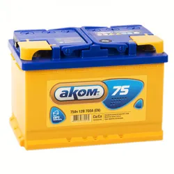 Стартовый ток: 700А. Полярность: Обратная (-/+). Ёмкость: 75Ач. Размеры(ДхШхВ),мм: 278x175x190. Гарантия: 36   ...