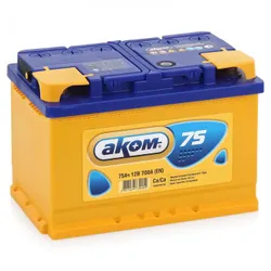 Стартовый ток: 700А. Полярность: Прямая (+/-). Ёмкость: 75Ач. Размеры(ДхШхВ),мм: 278x175x190. Гарантия: 36   ...