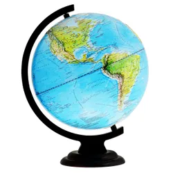 Глобус физический рельефный изготовленный из высококачественного прочного пластика, показывает географические особенности нашей планеты Земля: горы, леса,  ...