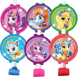 Набор из 6 язычков-гудков с карточкой Волшебные питомцы от бренда " Пати Бум", предназначен для детских  ...