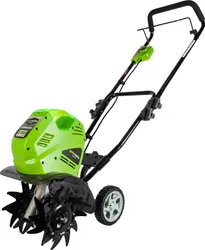 Культиватор аккумуляторный Greenworks линейки 40 вольт (модельG40TL) - предназначен для рыхления почвы на грядках, клумбах и  ...