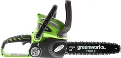 Цепная аккумуляторная пила GreenWorks 40 вольт (модель G40CS30) - это современная легкая садовая пила, которая отлично  ...