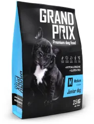 Корм GRAND PRIX Junior для щенков собак средних пород – комплексное питание, с которым закладывается фундамент  ...