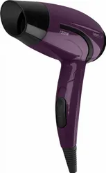 Удобный и стильный фен со складной ручкой с высокой для дорожного фена мощностью.;
Насадка конценнтратор обеспечит естественную  ...