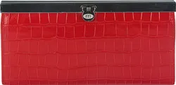 Женский кошелек Malgrado из натуральной кожи. Внутри купюры лежат в развёрнутом виде в полную длину. В  ...