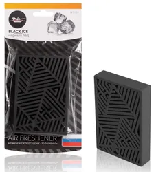Ароматизатор под сиденье пластик "3D-лабиринт" черный лед   ...