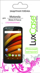 Пленка Motorola Moto X Force / суперпрозрачная от LuxCase ;
Защитная плёнка из материала ПЭТ защищает экран  ...