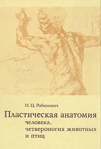 Обложка книги Пластическая анатомия человека, четвероногих животных и птиц, М. Ц. Рабинович