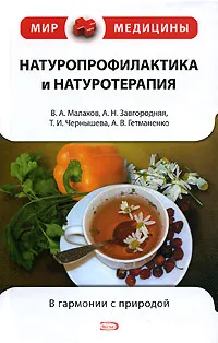 Обложка книги Натуропрофилактика и натуротерапия, Малахов В.А. и др.