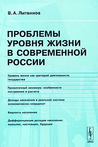 Обложка книги Проблемы уровня жизни в современной России, В. А. Литвинов