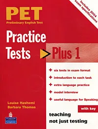 Обложка книги PET Practice Tests Plus 1 (+ 3 CD-ROM), Louise Hashemi, Barbara Thomas