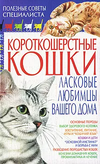 Обложка книги Короткошерстные кошки. Ласковые любимцы вашего дома, Н. В. Хаткина