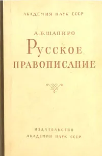 Обложка книги Русское правописание, А. Б. Шапиро