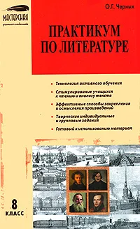 Обложка книги Практикум по литературе. 8 класс, О. Г. Черных