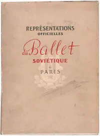 Обложка книги Representations officielles du Ballet Sovietique a Paris, Николай Волков