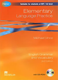 Обложка книги Elementary Language Practice: Without Key: English Grammar and Vocabulary (+ CD-ROM), Michael Vince