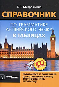 Обложка книги Справочник по грамматике английского языка в таблицах, Митрошкина Татьяна Викторовна