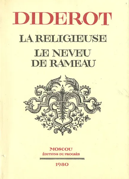 Обложка книги La religieuse. Le neveu de rameau, Diderot