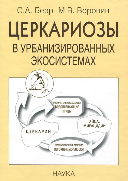 Обложка книги Церкариозы в урбанизированных экососитемах, С. А. Беэр, М. В. Воронин