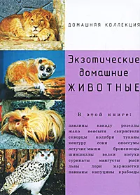 Обложка книги Экзотические домашние животные, Шинкаренко Инга Владимировна