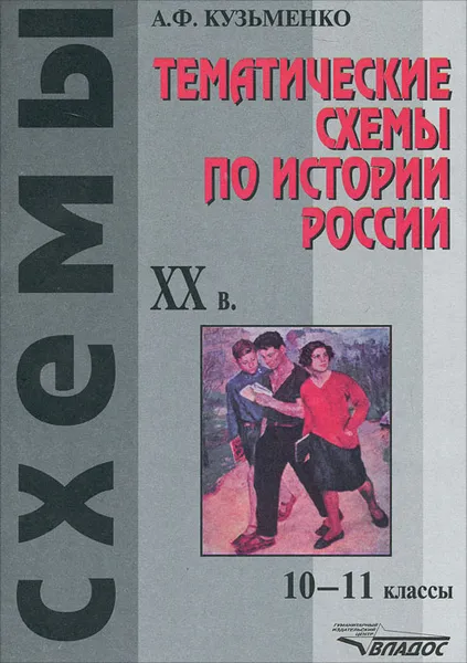 Обложка книги Тематические схемы по истории России: XX в. 10-11 классы, А. Ф. Кузьменко