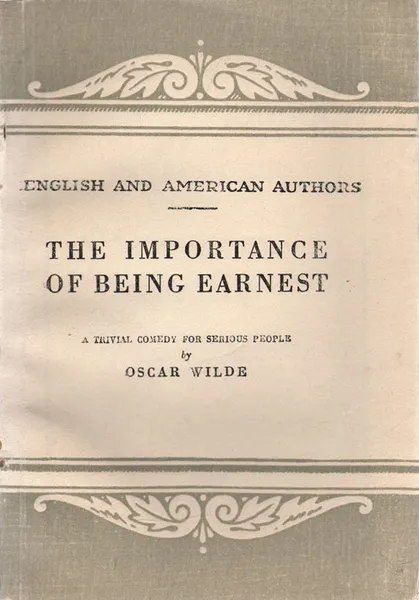 Обложка книги The Importance of Being Earnest, Oscar Wilde