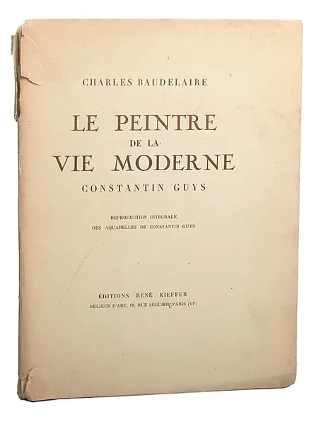 Обложка книги Новейшая живопись Константина Гиса, Шарль Бодлер