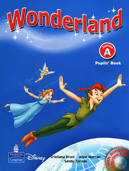 Обложка книги Wonderland: Junior A: Pupils' Book (+ CD), Cristiana Bruni, Sandy Zervas, Anne Worrall