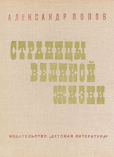 Обложка книги Страницы великой жизни, Александр Попов