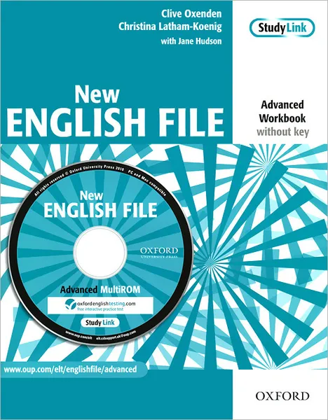 Обложка книги New English File: Advanced Workbook: Without Key (+ CD-ROM), Clive Oxenden, Christina Latham-Koenig, Jane Hudson