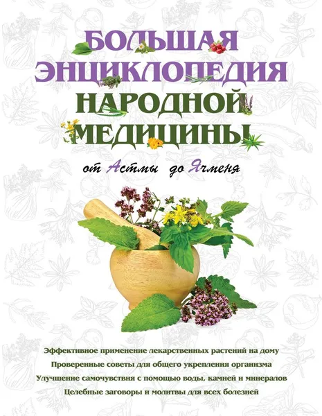 Обложка книги Большая энциклопедия народной медицины. От Астмы до Ячменя, Шабалина Н.