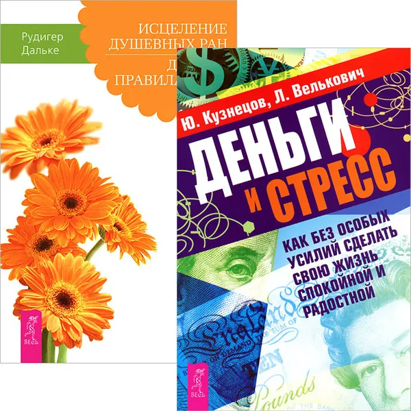 Обложка книги Деньги и стресс. Исцеление душевных ран (комплект из 2 книг), Ю. Кузнецов, Л. Велькович, Рудигер Дальке