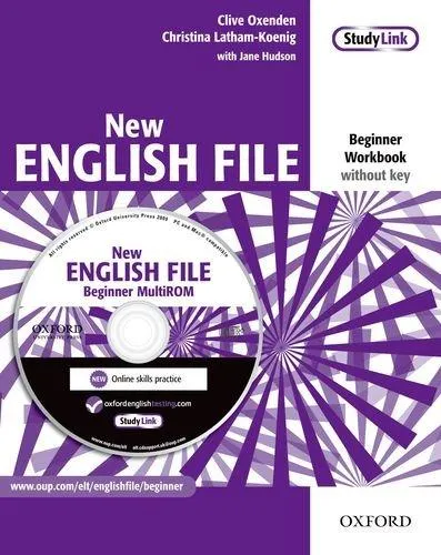 Обложка книги New English File: Beginner Workbook without Key (+ CD-ROM), Clive Oxenden, Christina Latham-Koenig and Jane Hudson