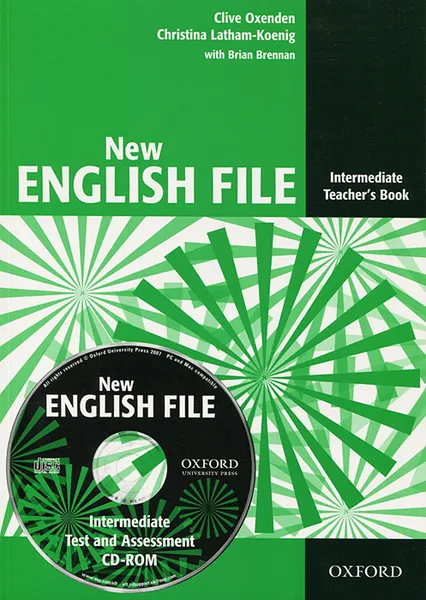 Обложка книги New English File Intermediate: Teacher's Book (+ CD-ROM), Clive Oxenden, Christina Latham-Koenig, Brian Brennan